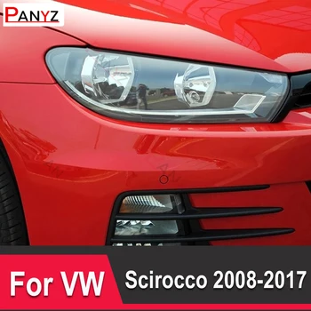 Volkswagen VW Scirocco 2008-2017 autó fényszóró védőfólia Fényszóró helyreállítás átlátszó fekete arany TPU matrica