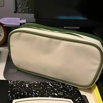 Vonzó írószer táska Nagy kapacitás Könnyen hordozható ceruza tok Aranyos ceruza tasak Hordozható írószer tároló táska ajándék