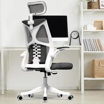 Younmall ergonomikus irodai szék, magas háttámlás íróasztali szék, lélegző hálós asztali szék deréktámasszal, forgatható munkaszék