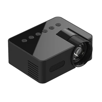 YT100 Mini otthoni projektor projektor Hordozható mini házimozi vezeték nélküli mobiltelefon többfunkciós projektor Könnyen használható